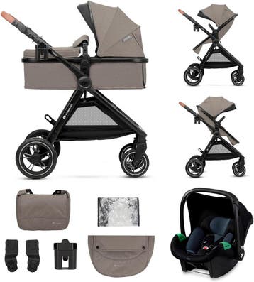 Kinderkraft 3-in-1 Beige | -35% Retour Deal | Snel zijn!, Overige merken, Verzenden, Zo goed als nieuw, Combiwagen
