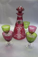 Val Saint Lambert - Carafe - Cristal - Taille riche, Antiquités & Art