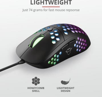 Gaming Muis - Trust GXT 960 Graphin - Ultra Lichte RGB Ve..., Verzenden, Nieuw