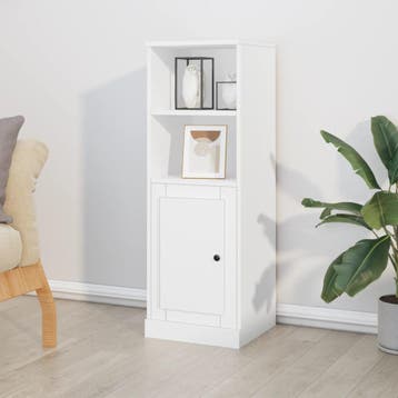 vidaXL Hoge kast 36,35,5x103,5 cm bewerkt hout wit, Verzenden, Nieuw