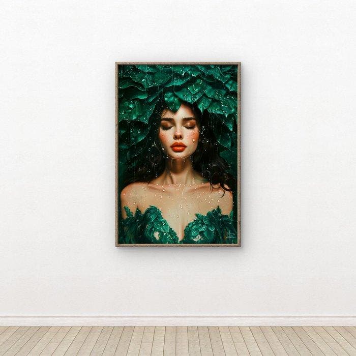 PLM-Art - Vegetal Woman, Antiek en Kunst, Kunst | Designobjecten