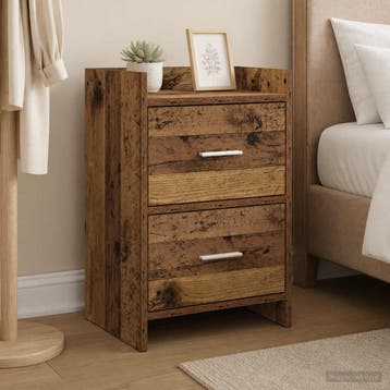 vidaXL Nachttafels Oud hout 40 x 30 x 60 cm Bewerkt hout, Verzenden, Nieuw