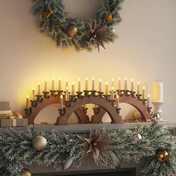 vidaXL Kerst Kaarsenboog met 10 LED Kaarsen 3 st LEDs, Divers, Verzenden