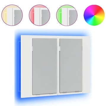 Spiegelkast LED wit | Retour deal | Snel beslist, Spiegelkast, Verzenden, 50 tot 100 cm, Zo goed als nieuw