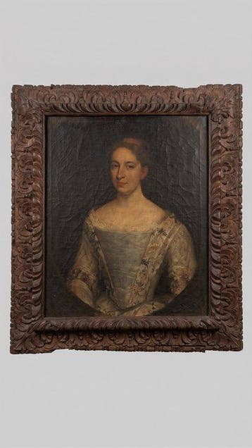 Italiaanse school (XIX) - Ritratto di donna in abito chiaro