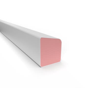Kunststof, buigbare Durodeen glaslat D17-15 kleur wit-3500 m, Verzenden, Nieuw