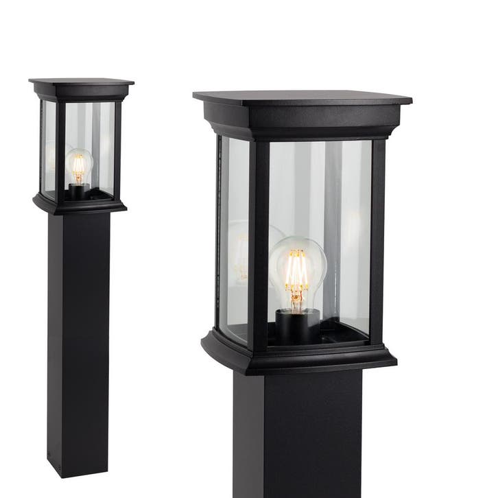 Tuinverlichting Modern Buitenlamp Carlton terras, Tuin en Terras, Buitenverlichting, 50 tot 250 watt, Nieuw, Aluminium, Staande lamp
