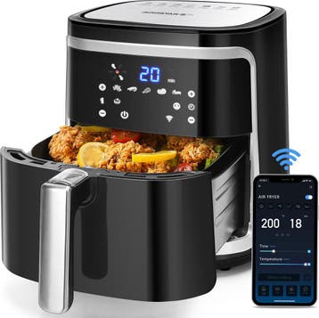 Airfryer XXL - heteluchtfriteuse - 7L - 1900W - Zwart  - Aig, Verzenden, Nieuw