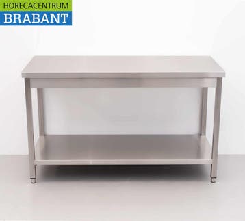 HCB RVS Werktafel Tafel Basic-line 140 x 60 x 85 cm Horeca, Ophalen of Verzenden
