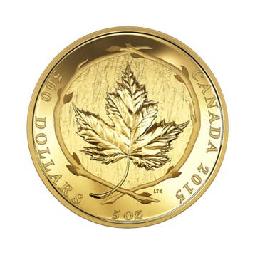 5 troy ounce gouden munt, Postzegels en Munten