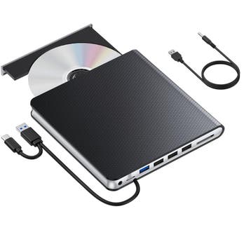 DrPhone DW13 - Externe 1080P CD/DVD Drive 6-in-1 USB 3.0 &, Computers en Software, Harde schijven, Verzenden, Nieuw