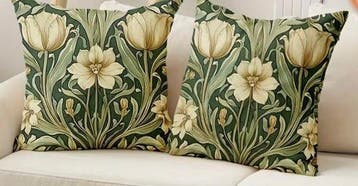 Housses de coussin, style William Morris - Coussin (2), Antiek en Kunst