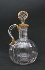 Daum - Carafe - Modèle Ducal - Cristal, Or - Avec, Antiquités & Art