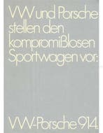 1969 PORSCHE 914 BROCHURE DUITS, Boeken, Nieuw