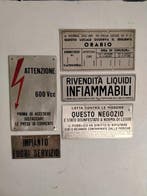 Panneau - Industriel - années 1970 - Sérigraphie - Aluminium