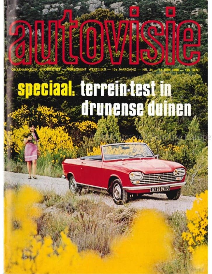 1968 AUTOVISIE MAGAZINE 24 NEDERLANDS, Livres, Autos | Brochures & Magazines