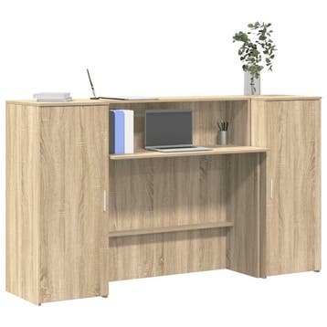 vidaXL Receptiebalie 180x50x103,5 cm bewerkt hout sonoma, Huis en Inrichting, Verzenden, Nieuw