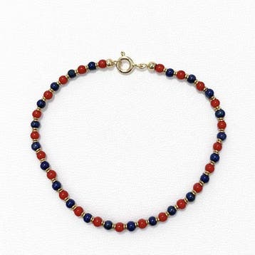Koraal - Zilver - Armband