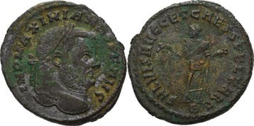 Follis 301, Kaiserzeit Maximianus Herculius 286-305, Verzenden