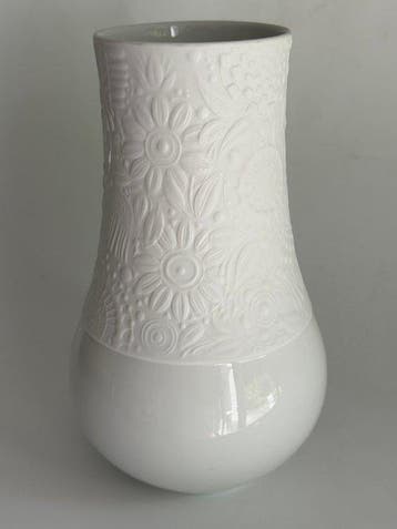 Rosenthal - Bjorn Wiinblad - Vase - Blanc, 22 cm de haut,