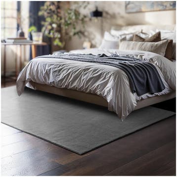 Kortpolig vloerkleed Soft Zone - 120 x 170 cm, grijs, Verzenden, Nieuw