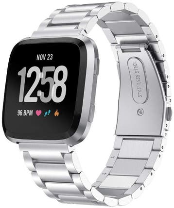 DrPhone Fitbit Versa /Versa 2/ LITE/ SE Roestvrij Metalen, Verzenden, Nieuw