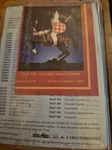 Starlux - Soldat de plomb MAP 106 Chevalier masse darmes;, Nieuw