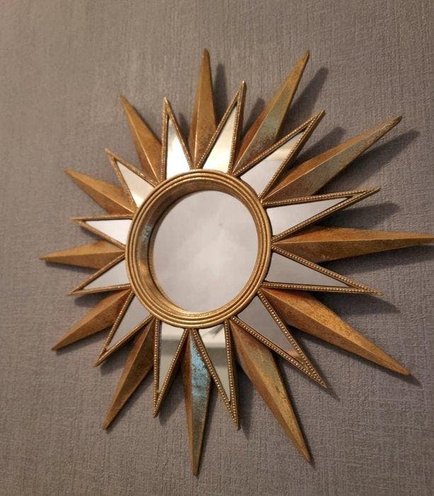 Wandspiegel - Glas, resin, Antiek en Kunst, Curiosa en Brocante