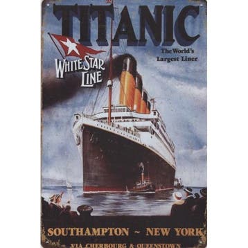 Wandbord -  Titanic The World’s Largest Liner White Star Lin, Nieuw