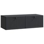 vidaXL Wandmontage TV-kast Zwart 98 x 41 x 30 cm Bewerkt, Huis en Inrichting, Verzenden, Nieuw