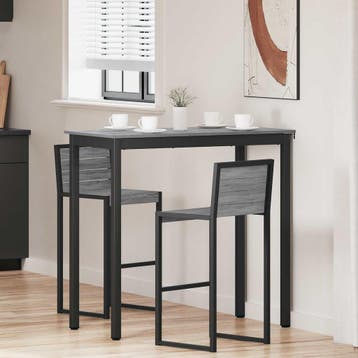 vidaXL Staande Bartafel Bewerkt hout Rechthoekig, Verzenden, Nieuw