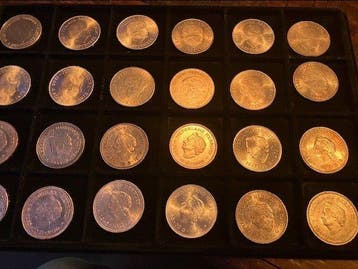 Pays-Bas. 10 Gulden Lot van 24 stuks, Postzegels en Munten, Munten | Nederland