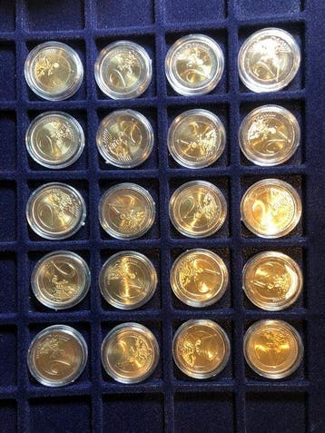 Europa. 2 Euro 2005/2020 (20 monete) (Zonder minimumprijs), Postzegels en Munten