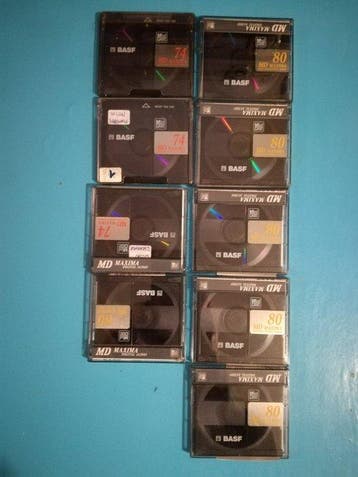 Sony, BASF, TDK, Fuji, Sharp MD Recordable Bundle MiniDisc, Nieuw