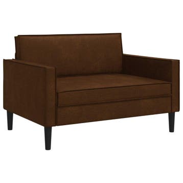 vidaXL XXL-fauteuil Bruin Kunst Suède Leer, Verzenden, Nieuw