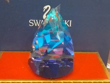 Swarovski - Figurine - Blue paperweight - Cristal
