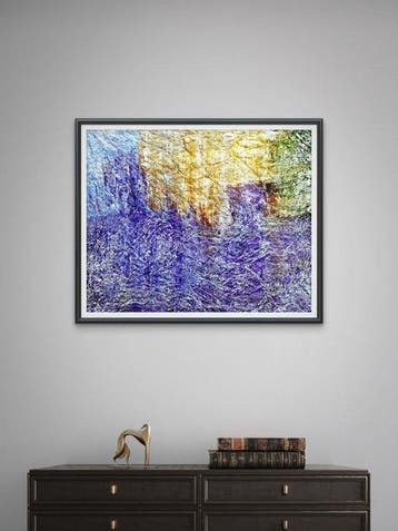 Alessio Mazzarulli - Violet cityscape (n.232) - abstract