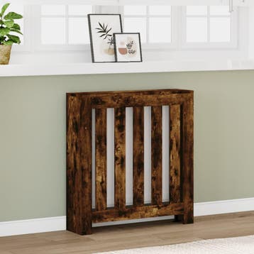 vidaXL Radiatorombouw 78x20x82 cm bewerkt hout gerookt, Verzenden, Nieuw