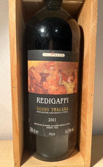 2001 Tua Rita, Redigaffi - Toscane - 1 Magnum (1,5 L), Verzamelen, Wijnen