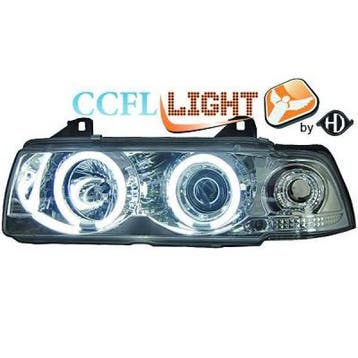 Koplampen Angel Eyes | geschikt voor BMW E36 Sedan Touring 1, Auto-onderdelen, Verzenden, Nieuw, BMW