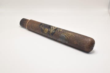 Gesigneerde Japanse Kiseruzutsu – rattan met