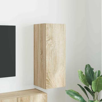 vidaXL TV Wandkast 30 x 31 x 80 cm Sonoma Bewerkt hout, Verzenden, Nieuw