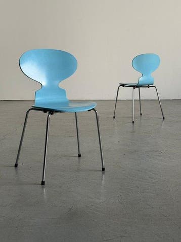 Fritz Hansen - Arne Jacobsen - Chaise (2) - fourmi - Bois,