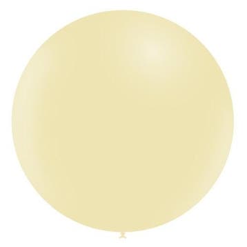 Gele Reuze Ballon Pastel XL 91cm, Verzenden, Nieuw