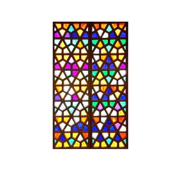 Raamfolie Glas In Lood Zelfklevend Gekleurd 60x120CM, Verzenden
