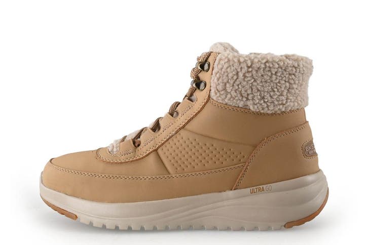 Skechers Veterboots in maat 38 Beige, Kleding | Dames, Schoenen, Beige, Zo goed als nieuw, Overige typen, Verzenden