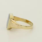 Ring - 14 karaat Geel goud - Lagensteen, Handtassen en Accessoires, Nieuw