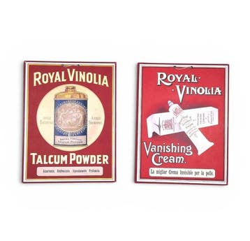 Royal Vinolia - Royal Vinolia - Reclamebord (2) - Katoen