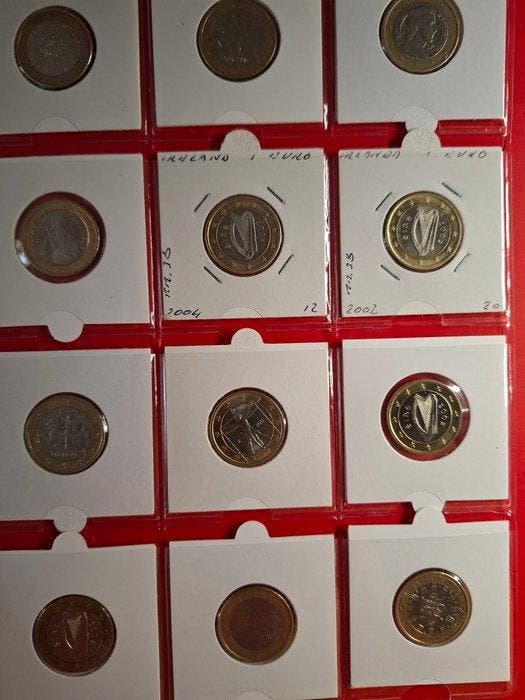 Europa. Euro Various Years (100 coins) (Zonder minimumprijs), Timbres & Monnaies, Monnaies | Europe | Monnaies non-euro