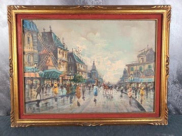 École européenne (XX) - Parigi, Moulin de la Galette, strada